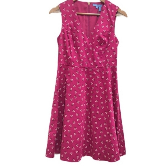 Draper James Floral Love Circle Dress Cabernet - Picture 3 of 8